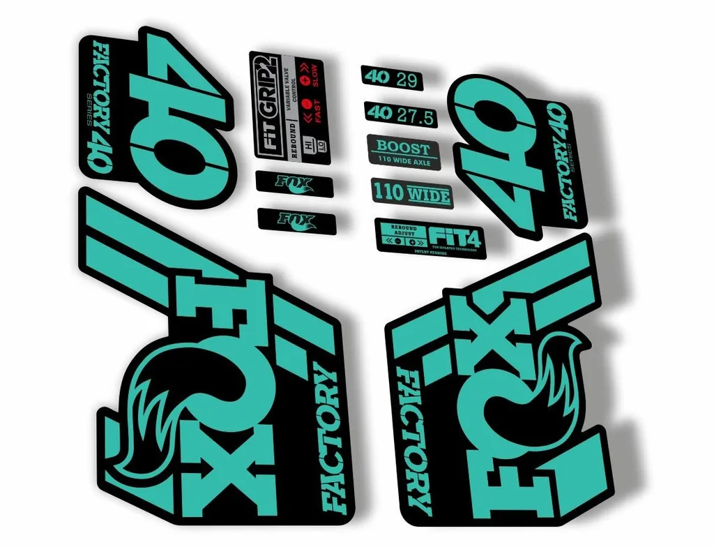 FOX 40 Float 2018-19 Forks Suspension Factory Decals Sticker Adhesive Dolphin - 1