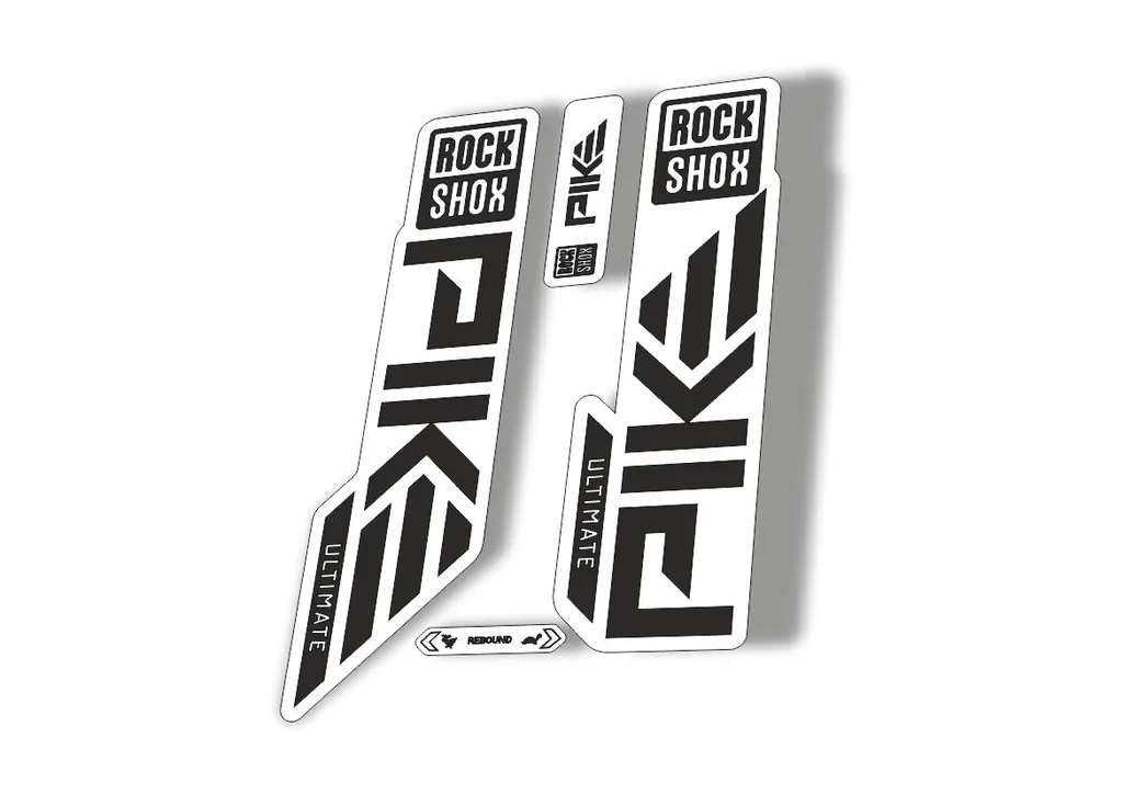 Rock Shox PIKE ULTIMATE 2023 Mountain Bike Cycling Decal Sticker Adhesive Black - 1