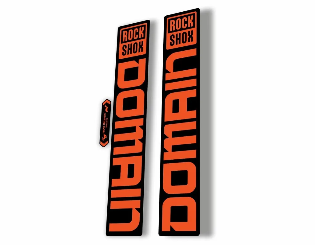 Rock Shox DOMAIN 2022 Mountain Bike Cycling Decal Sticker Adhesive Orange - 1