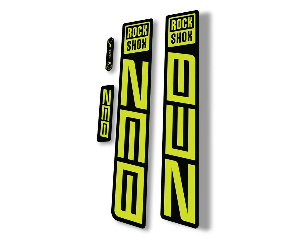 Rock Shox ZEB R 2021 Mountain Bike Cycling Decal Sticker Adhesive Lime Green - 1