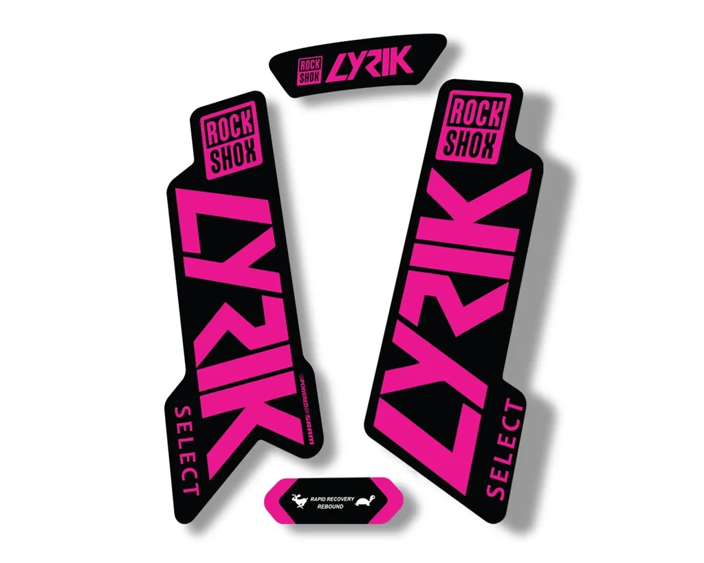 Rock Shox LYRIK SELECT 2020 Fork Decal Mountain Bike Cycling Sticker Pink - 1
