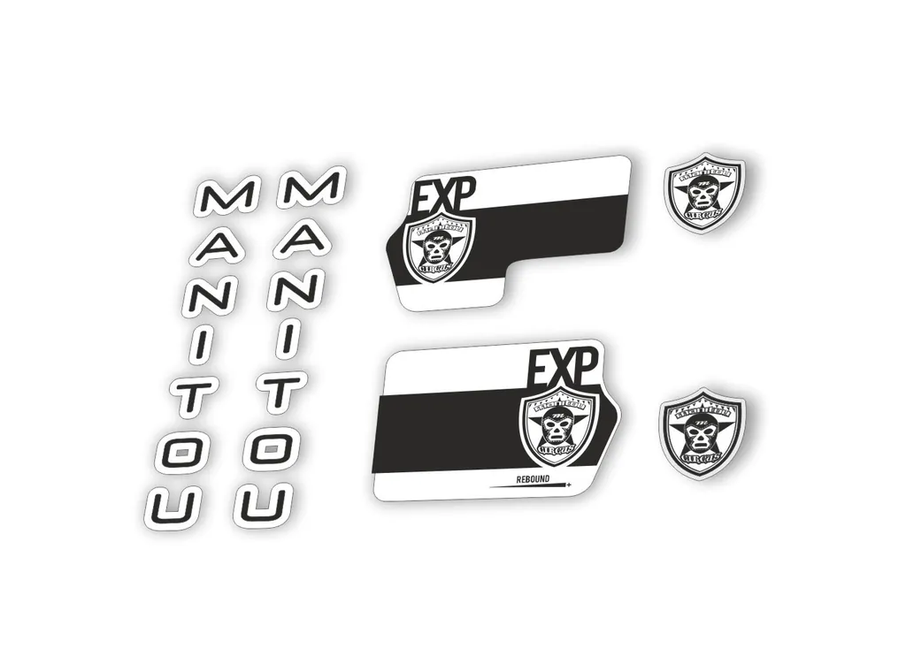 Manitou Circus Expert 2020 Fork Suspension Decal Kit Sticker Black - 1