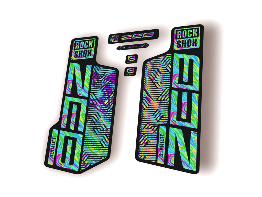 Rock Shox ZEB ULTIMATE 2024 Flight Attendant Bike Decal Sticker Oil Slick 1 - 1