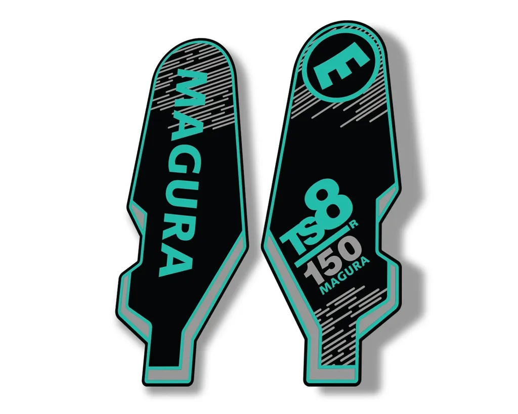 MAGURA TS8 R 150 2013 Suspension Decal Kit Sticker Adhesive Aufkleber Dolphin - 1