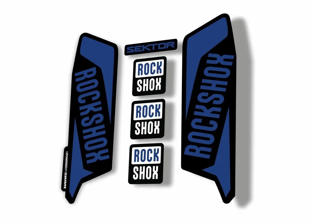 Rock Shox SEKTOR 2016 Fork Decal Mountain Bike Cycling Sticker Adhesive D. Blue - 1