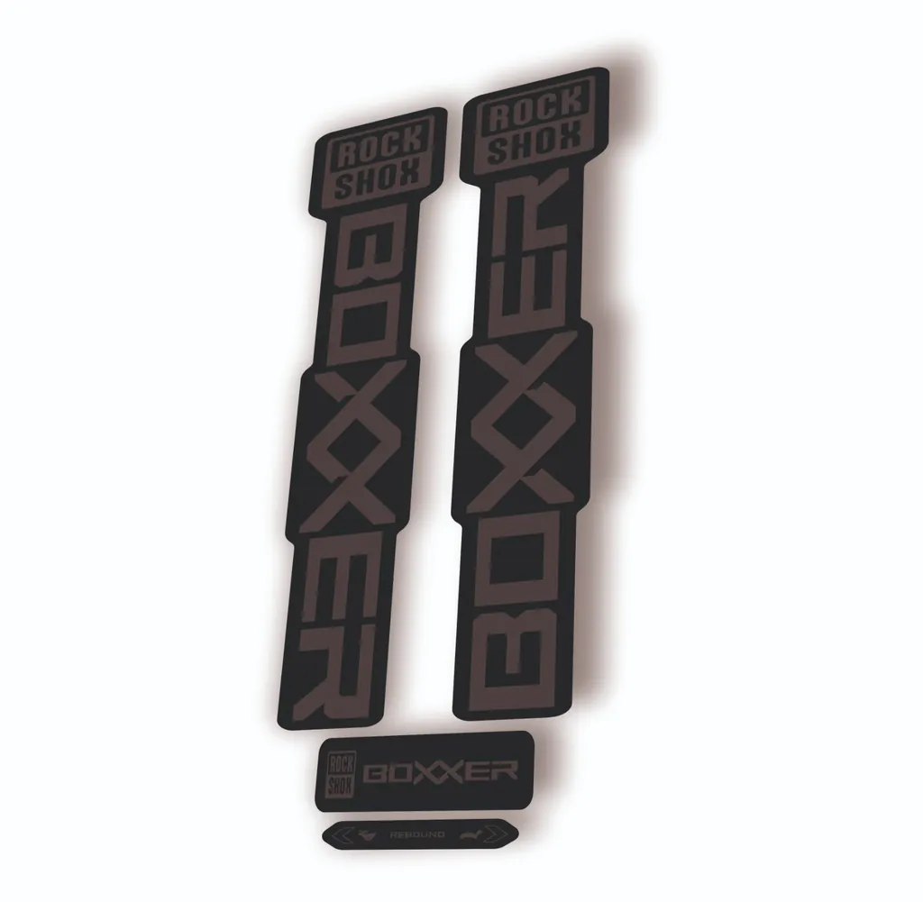Rock Shox BOXXER 2024 ULTIMATE Mountain Bike Cycling Decal Adhesive Gray - 1