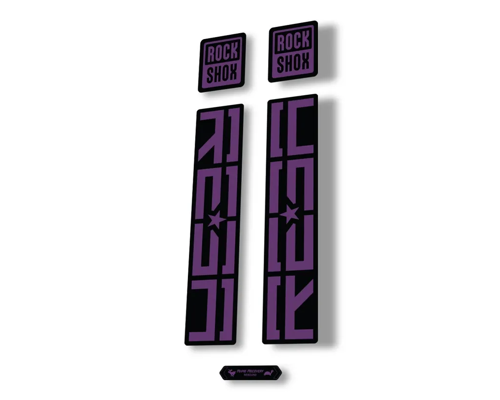 Rock Shox REBA 2020 Fork Decal Mountain Bike Cycling Sticker Adhesive Purple - 1
