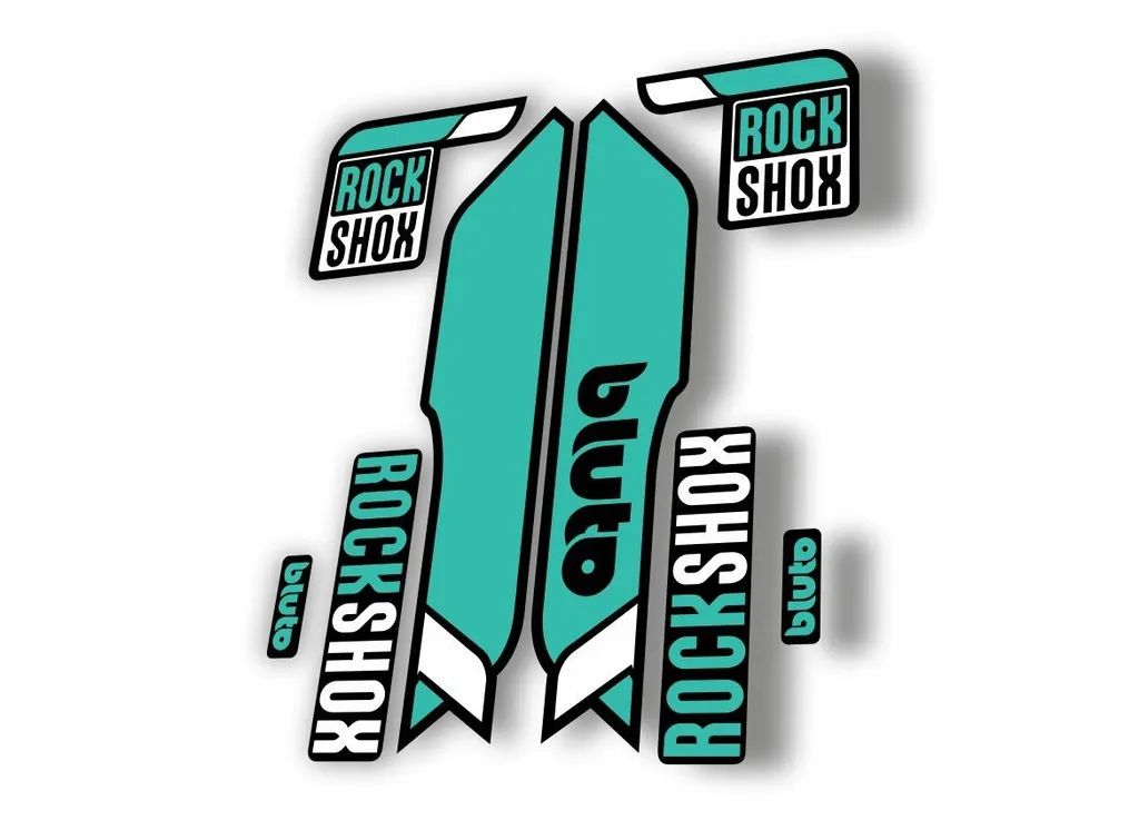 Rock Shox BLUTO 2016-17 Mountain Bike Cycling Fork Decal Sticker Dolphin - 1