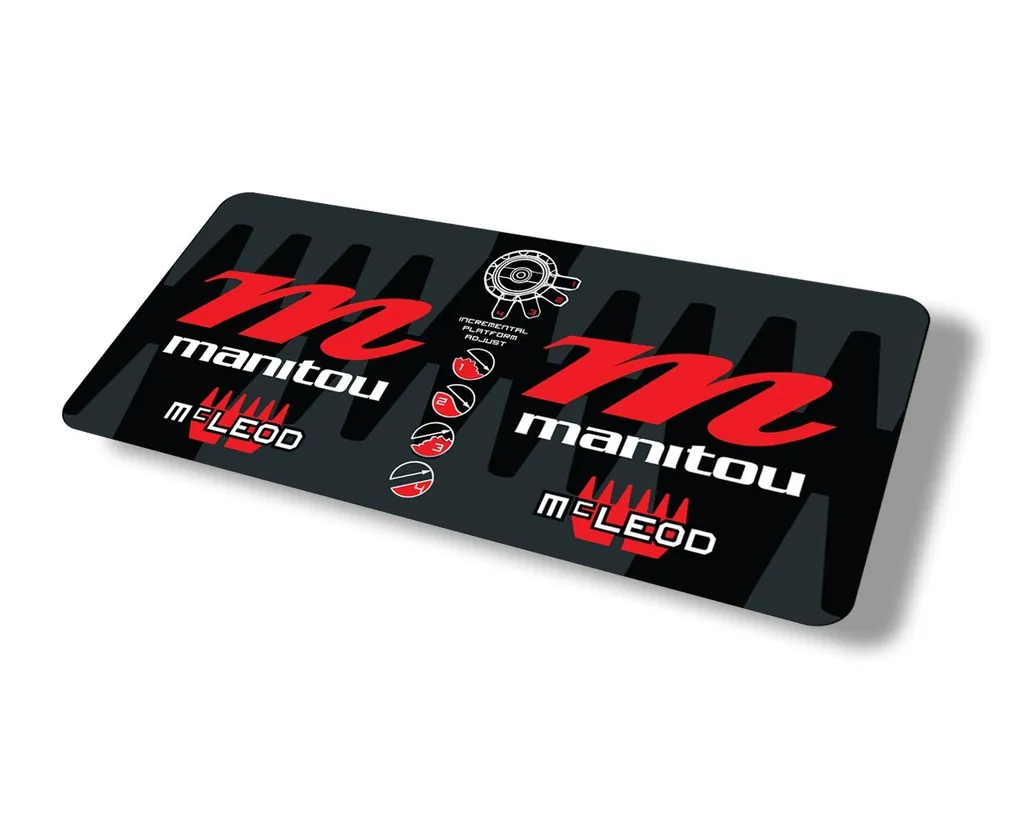 Manitou Mcleod 2015 Rear Shock Suspension Factory Sticker Decal Red - 1