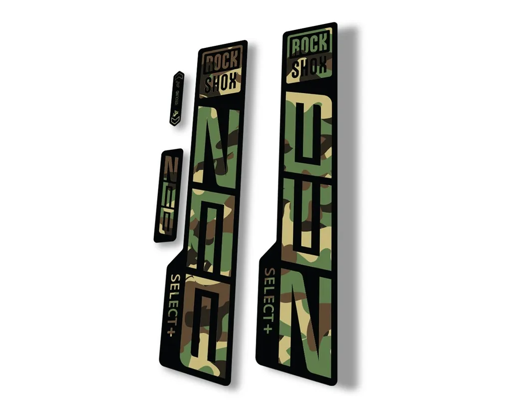 Rock Shox ZEB Select Plus 2021 Mountain Bike Cycling Decal Sticker Camo - 1