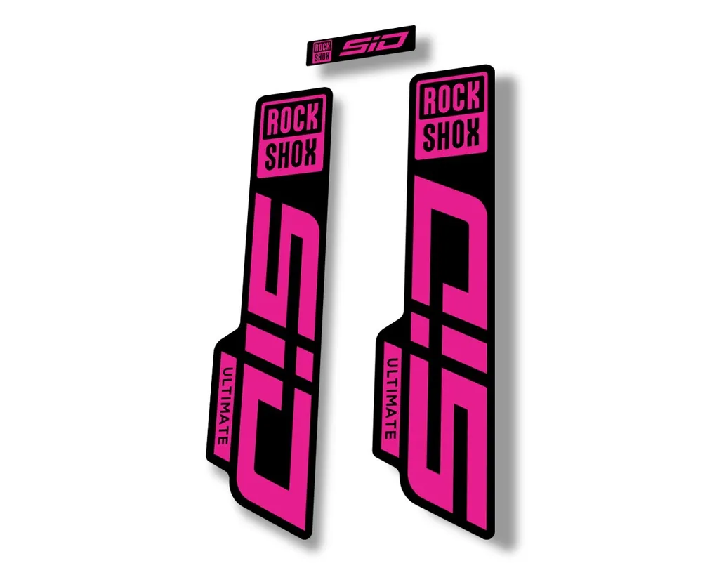 Rock Shox SID 2021 ULTIMATE Fork Decal Mountain Bike Cycling Sticker Pink - 1