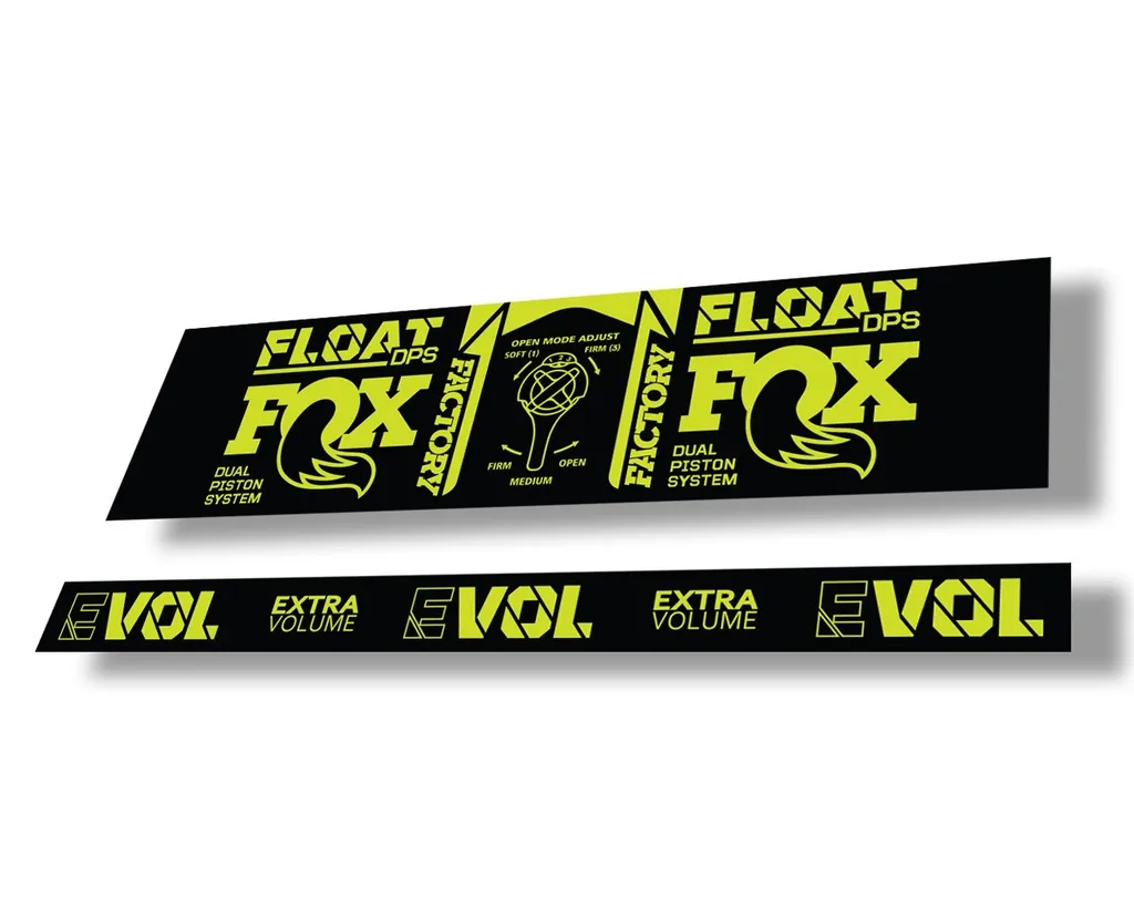 FOX Float DPS 2021 Rear Shock Suspension Factory Sticker Decal Lime Green - 1