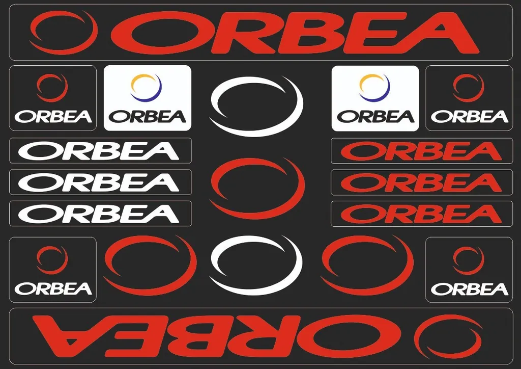 Bicycle Vinyl Stickers – Compatible with ORBEA Bikes – Red - 1