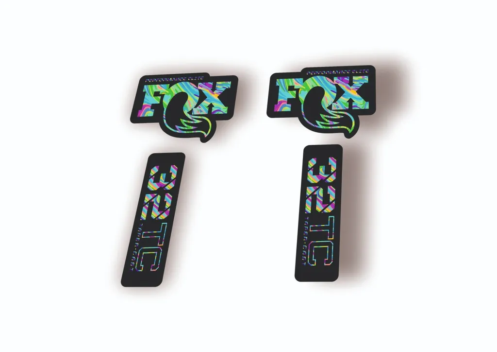 FOX 32 Taper Cast Elite 2024 Fork Suspension Factory Decal Sticker Oil Slick 1 - 1