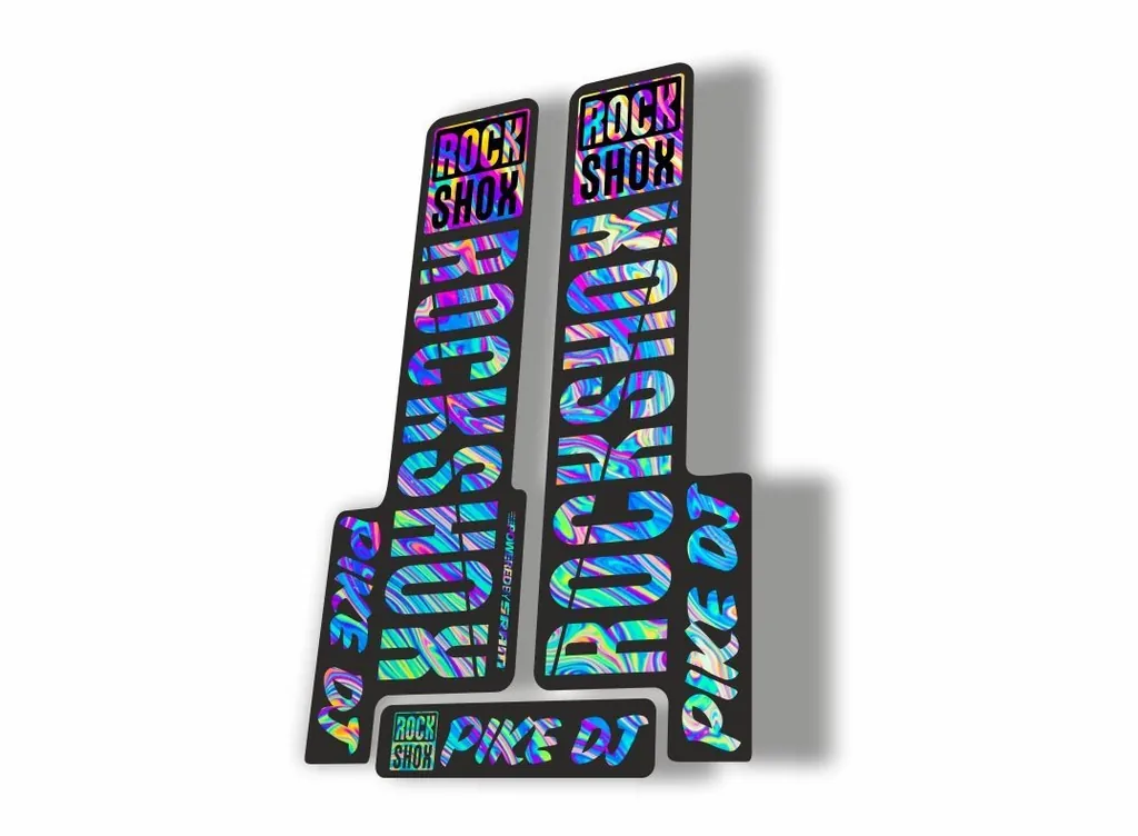 Rock Shox PIKE DJ 2018 Fork Decal Mountain Bike Cycling Sticker Oil Slick 1 - 1