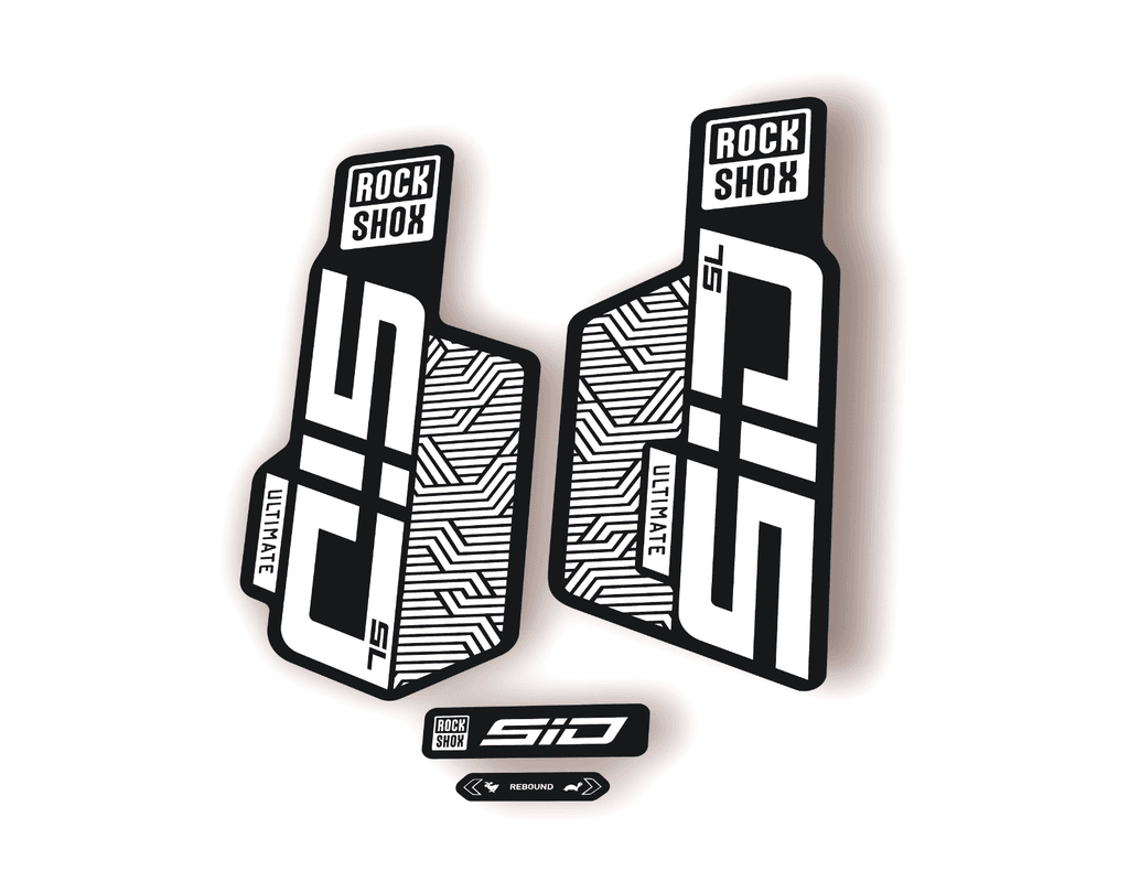 Rock Shox SID SL ULTIMATE 2025 Flight Attendant Bike Decal Sticker White - 1