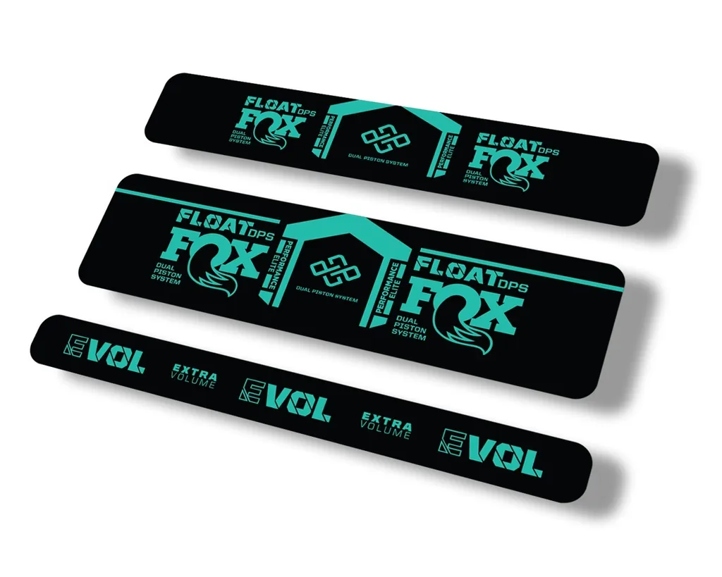 FOX Float DPS 2021 Performance Elite R Rear Shock Sticker Decal Dolphin - 1