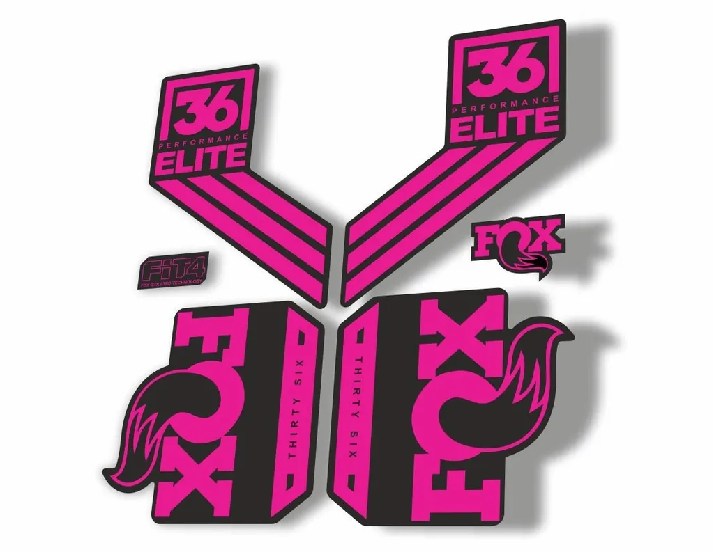 FOX 36 Elite Performance 2017-18 Fork Suspension Factory Decal Sticker Pink - 1