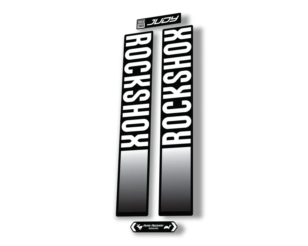 Rock Shox JUDY 2021 Fork Decal Mountain Bike Cycling Sticker Adhesive White - 1