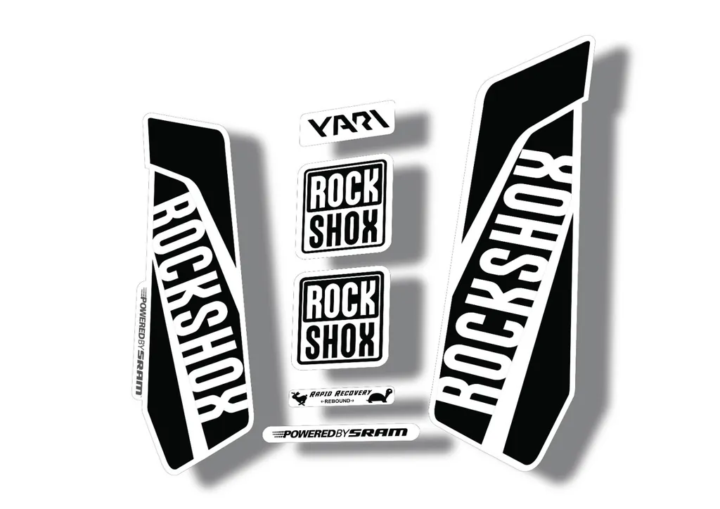 Rock Shox YARI 2015-16 Fork Decal Mountain Bike Cycling Sticker Adhesive Black - 1