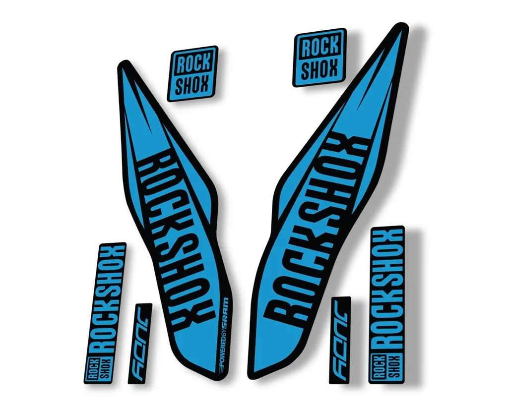 Rock Shox Judy 2017 Fork Decal Bike Cycling Sticker Adhesive Blue - 1