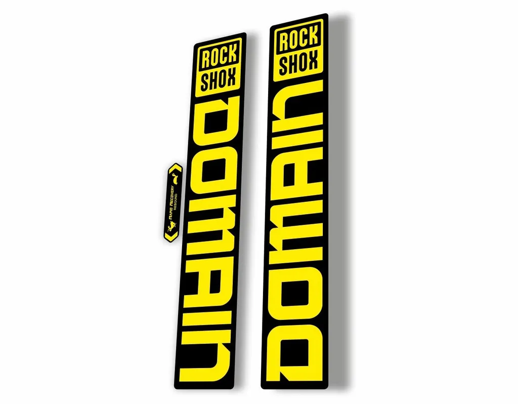 Rock Shox DOMAIN 2022 Mountain Bike Cycling Decal Sticker Adhesive Yellow - 1