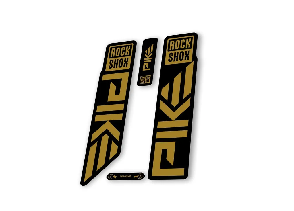 Rock Shox PIKE 2023 Mountain Bike Cycling Decal Sticker Adhesive Gold - 1