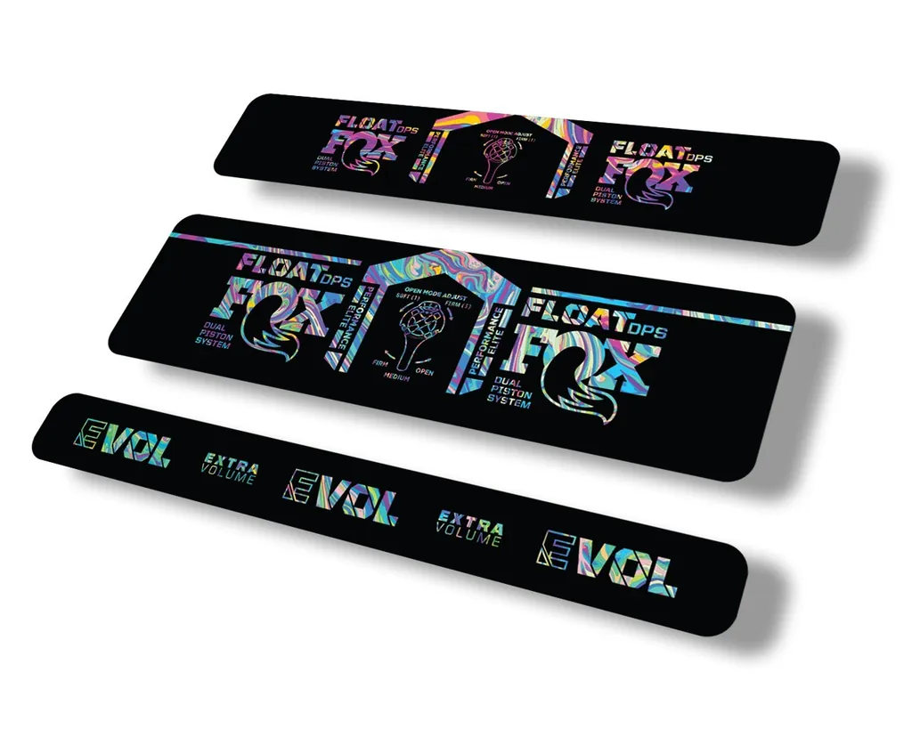 FOX Float DPS 2021 Performance Elite Rear Shock Sticker Decal Oil Slick 1 - 1