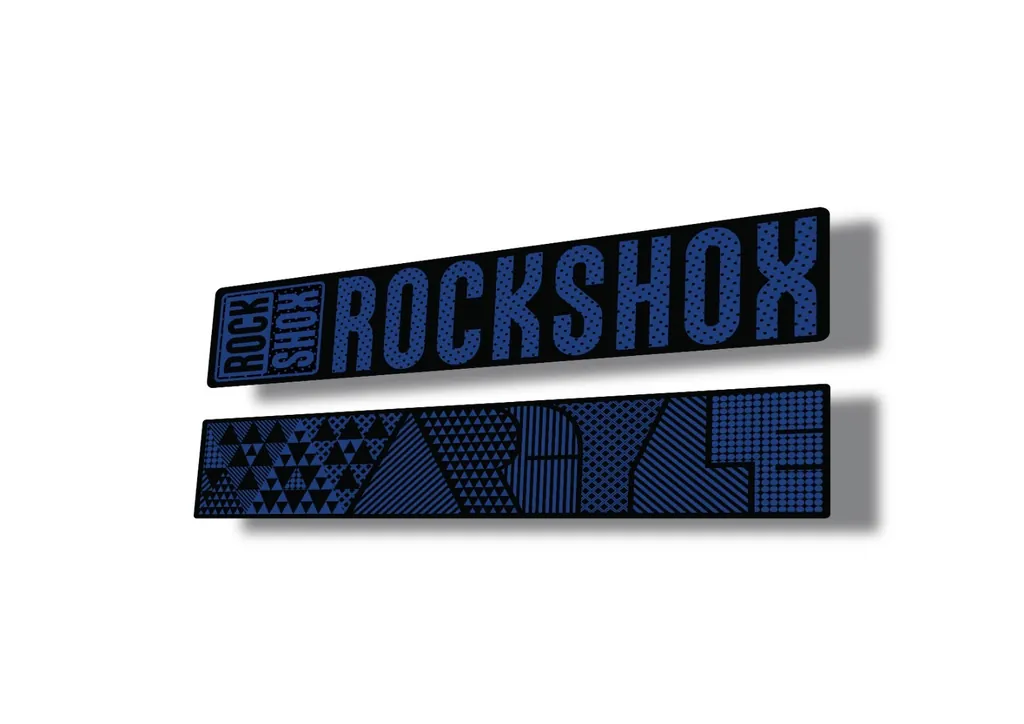 Rock Shox ARGYLE 2017 Fork Decal Mountain Bike Cycling Sticker Dark Blue - 1