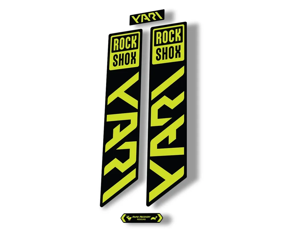 Rock Shox YARI 2021 Fork Decal Mountain Bike Cycling Sticker Adhesive Lime Green - 1