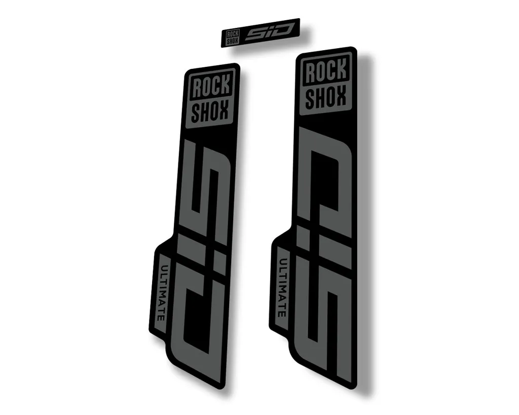 Rock Shox SID 2021 ULTIMATE Fork Decal Mountain Bike Cycling Sticker Gray - 1