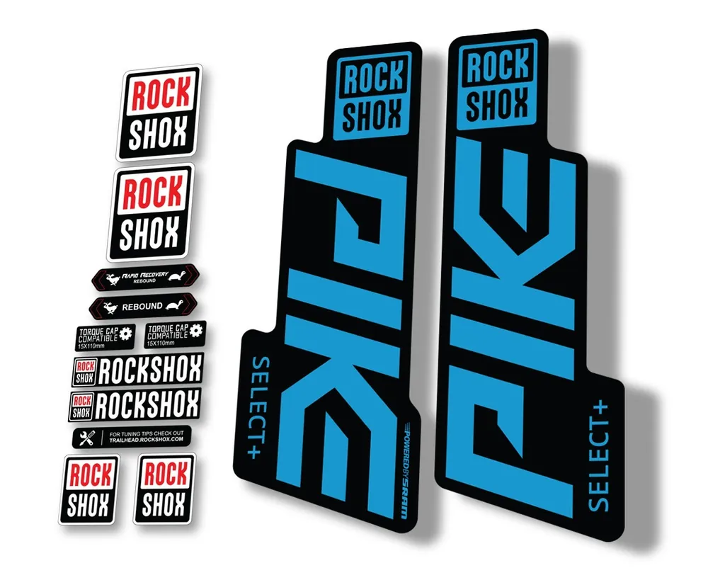 Rock Shox PIKE 2020 Select Plus (+) Mountain Bike Cycling Decal Sticker Blue - 1