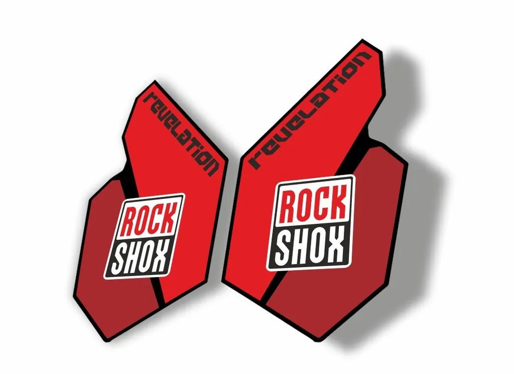 Rock Shox REVELATION 2012 Mountain Bike Cycling Decal Sticker Adhesive Red - 1