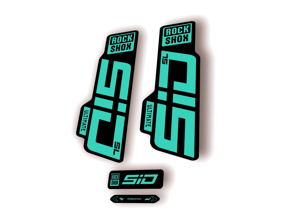 Rock Shox SID SL Ultimate 2024 Fork Decal MTB Cycling Sticker Kit Dolphin - 1