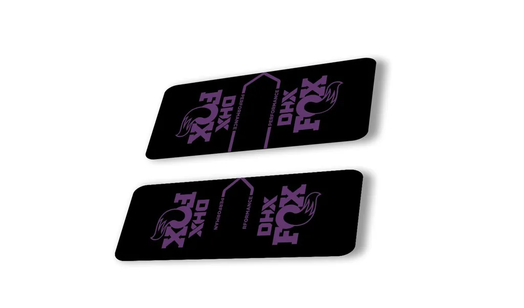 FOX DHX 2022 Performance Rear Shock Suspension Sticker Decal Adhesive Purple - 1