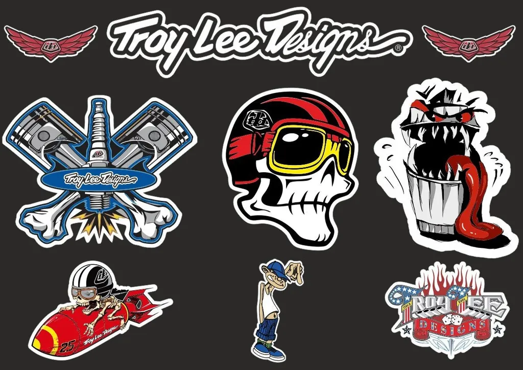Troy Lee Designs Bike Bicycle Frame Decal Sticker Graphic Adhesive Set Vinyl #10 - 1