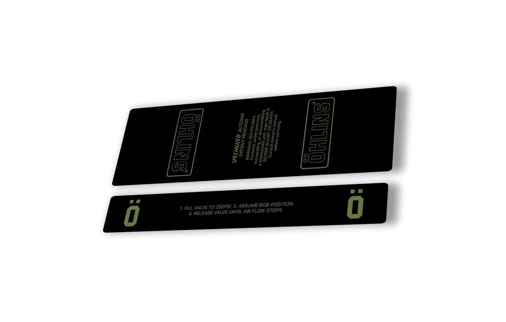 Ohlins STX22 Rear Shock Decal Mountain Bike Cycling Sticker Adhesive Olive - 1