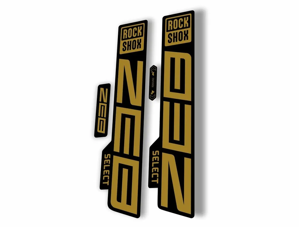 Rock Shox ZEB 2021 Select Mountain Bike Cycling Decal Sticker Adhesive Gold - 1