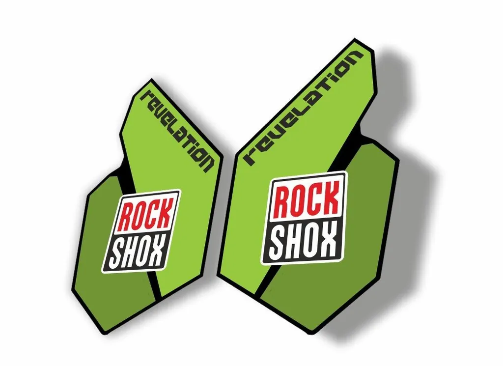 Rock Shox REVELATION 2012 Mountain Bike Cycling Decal Sticker Adhesive Green - 1