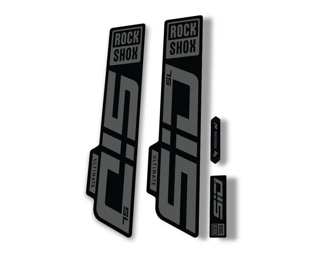 Rock Shox SID SL Ultimate 2021 Mountain Bike Cycling Decal Sticker Gray - 1