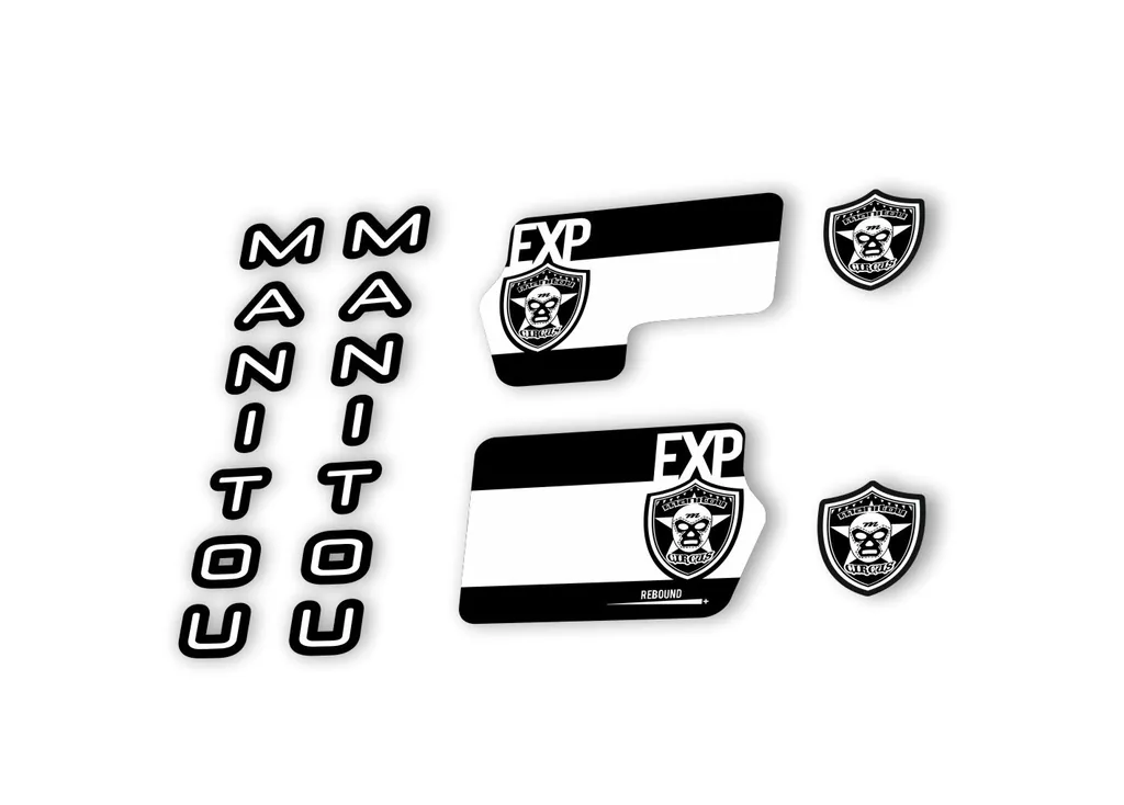Manitou Circus Expert 2020 Fork Suspension Decal Kit Sticker White - 1