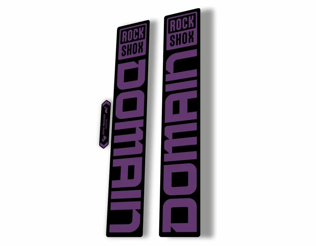 Rock Shox DOMAIN 2022 Mountain Bike Cycling Decal Sticker Adhesive Purple - 1