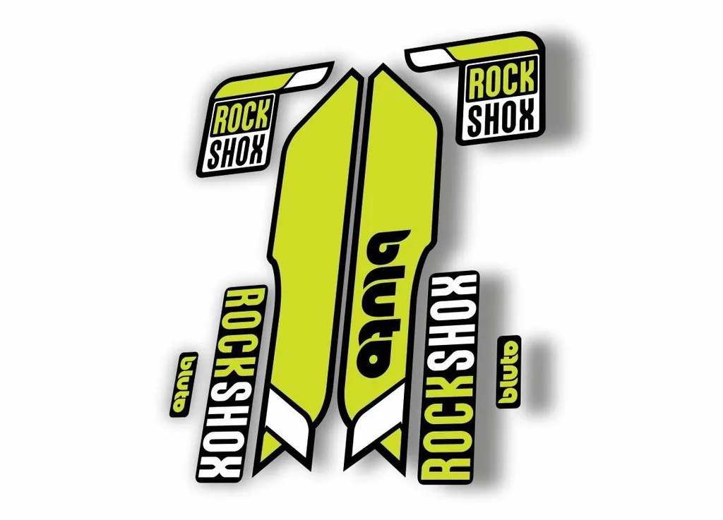 Rock Shox BLUTO 2016-17 Mountain Bike Cycling Fork Decal Sticker Lime Green - 1