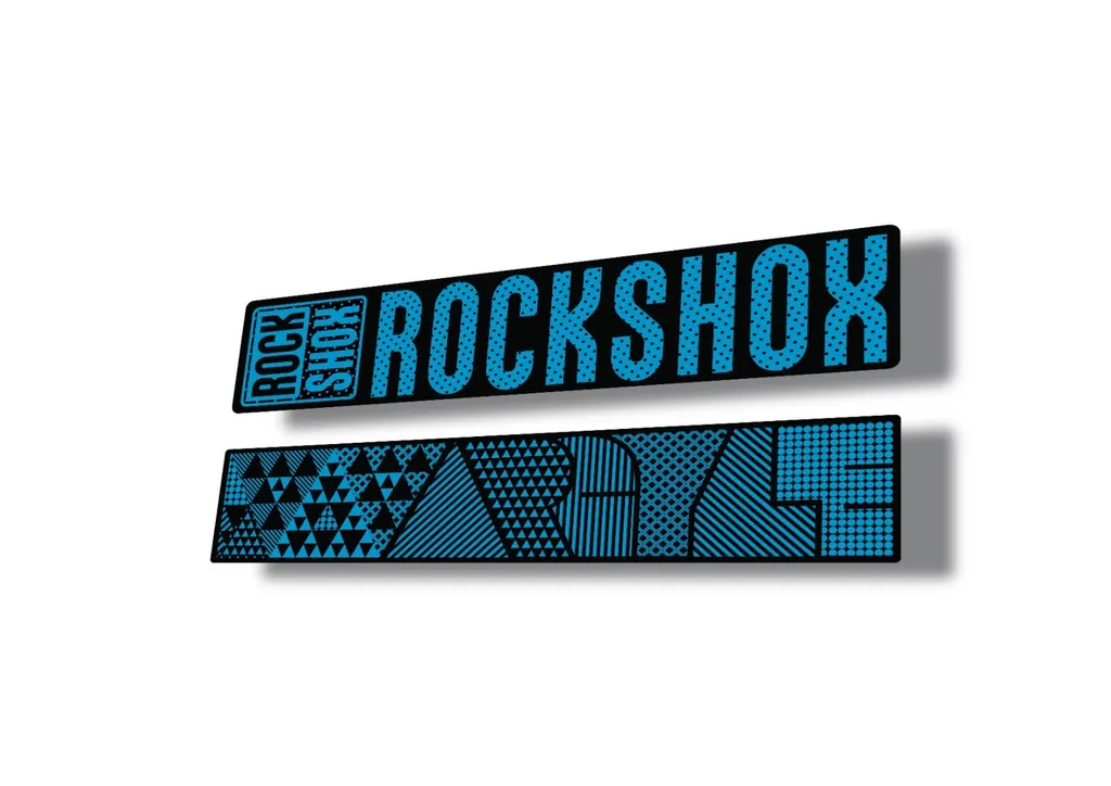 Rock Shox ARGYLE 2017 Fork Decal Mountain Bike Cycling Sticker Blue - 1