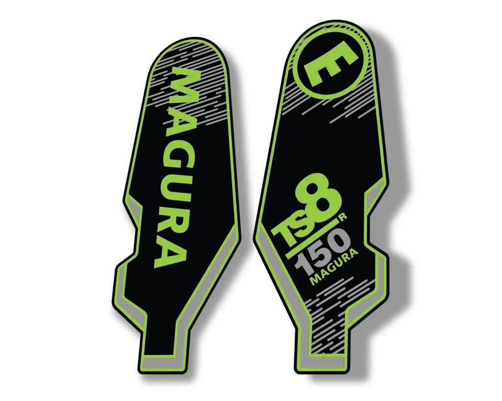 MAGURA TS8 R 150 2013 Suspension Decal Kit Sticker Adhesive Aufkleber Green - 1