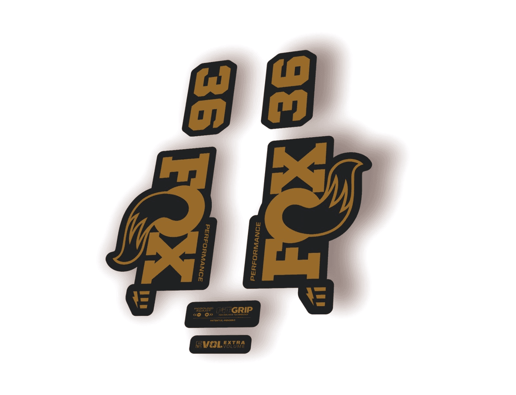 FOX 36 Performance E-Optimized 2026 Fork Factory Decal Sticker Adhesive Gold - 1