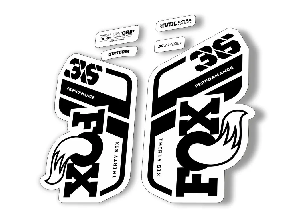 FOX 36 Performance 2021 Factory Fork Decals Suspension Sticker Black - 1