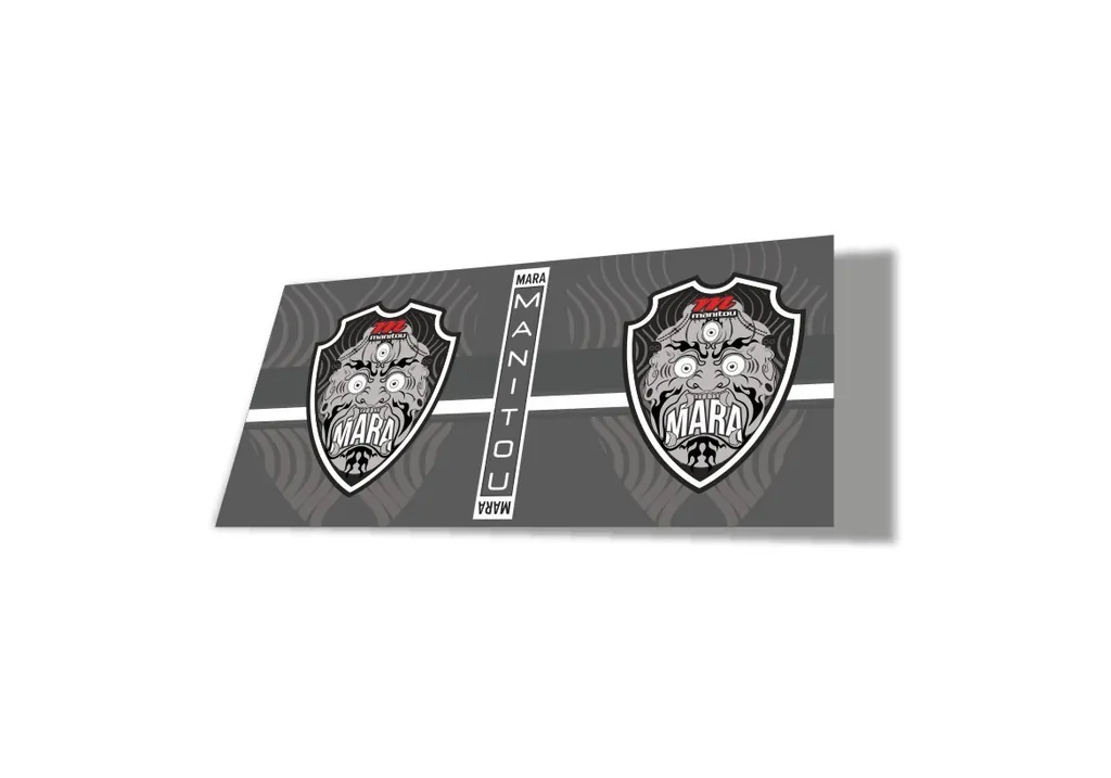 Manitou Mara 2020 Rear Shock Suspension Factory Sticker Decal Gray - 1
