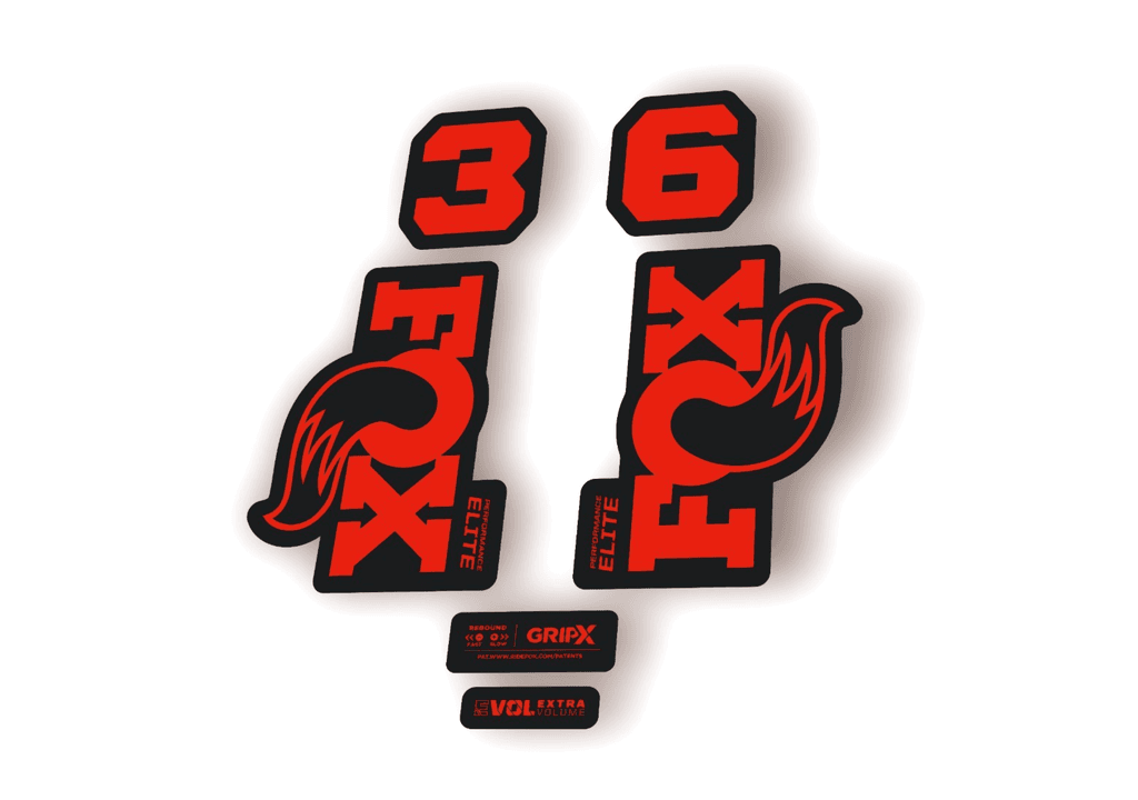 FOX 36 Elite Performance 2026 Fork Factory Decal Sticker Adhesive Red - 1