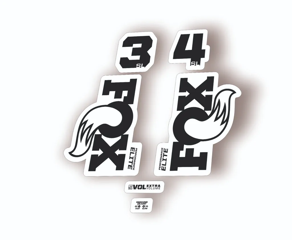 FOX 34 SL Elite Performance 2026 Fork Factory Decal Sticker Adhesive Black - 1